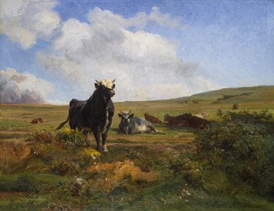Leader of the Herd by Auguste Francois Bonheur